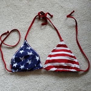 American flag bikini top